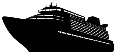 Büyük bir yolcu gemisinin tasviri