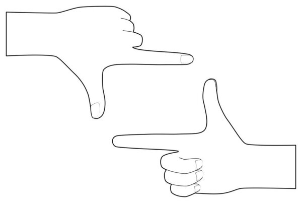 Illustration of fingers to be cropped