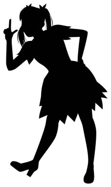 Dans eden kadın idol şarkıcısının tasviri