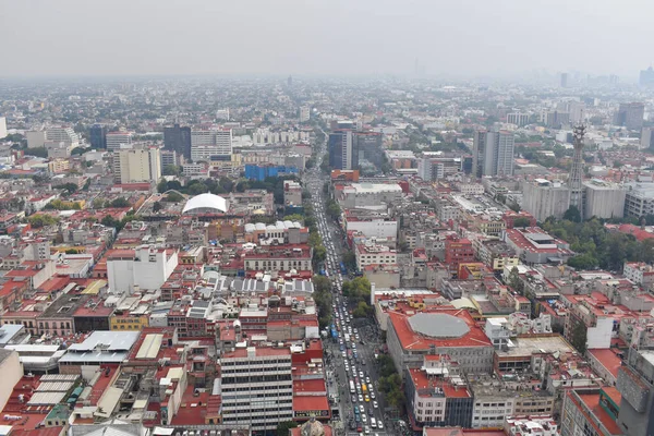 Μια Πανοραμική Θέα Της Πόλης Του Μεξικού Από Τον Πύργο Φωτογραφία Αρχείου