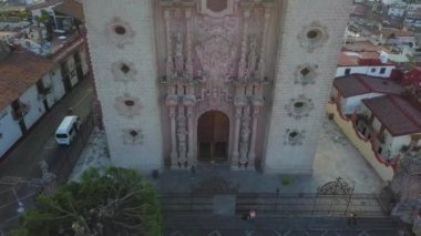 Rising Above the Magnificent Santa Prisca Church in Taxco: A Stunning Drone View, Mexico