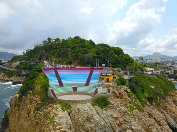 Sinfonia Del Mar Open Air Auditorium Drones View Acapulcos Musical — стокове фото