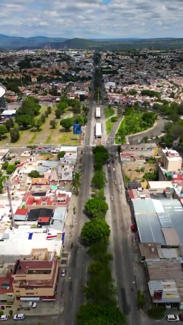 Cielos Que Deforman Tiempo Hiperlapso Vertical Avenida Lázaro Cárdenas Guadalajara — Vídeo de stock