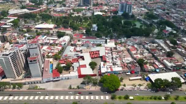 City Soar Vuelo Aviones Tripulados Hacia Parque Alcalde Guadalajara México — Vídeos de Stock