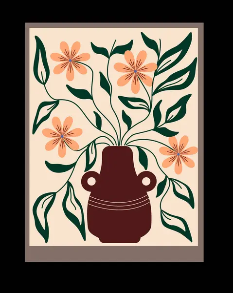 Modern trend Matisse minimal tarzı. Soyut moda çiçekli posterler. Organik şekilli soyut posterler. Çağdaş kolaj Matisse esinlenilmiş, botanik elementler kümesi