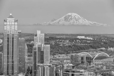 Washington Eyaleti, ABD 'deki Seattle City şehir merkezi silueti