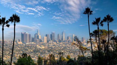 Los Angeles şehir merkezi Skyline şehir merkezi, CA, ABD