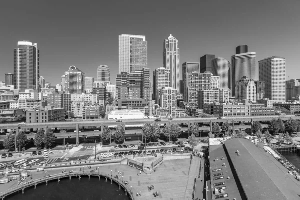 Seattle City Skyline Paysage Urbain Dans État Washington États Unis — Photo