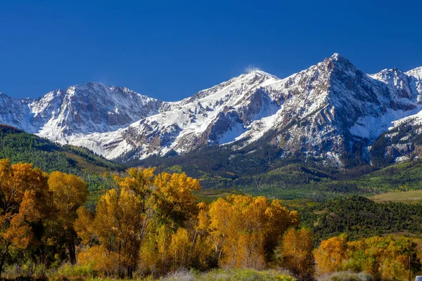 Сезон Осінь Сільській Місцевості Колорадо Єднаний Штат — стокове фото