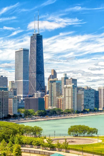 Downtown Chicago Skyline Paesaggio Urbano Illinois Stati Uniti — Foto Stock