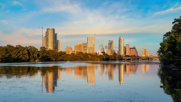 Austin Stad Centrum Skyline Stadsgezicht Van Texas Verenigde Staten Bij — Stockfoto