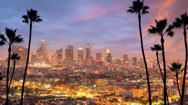 Los Angeles Cityscape Skyline Centro Cidade Eua — Fotografia de Stock