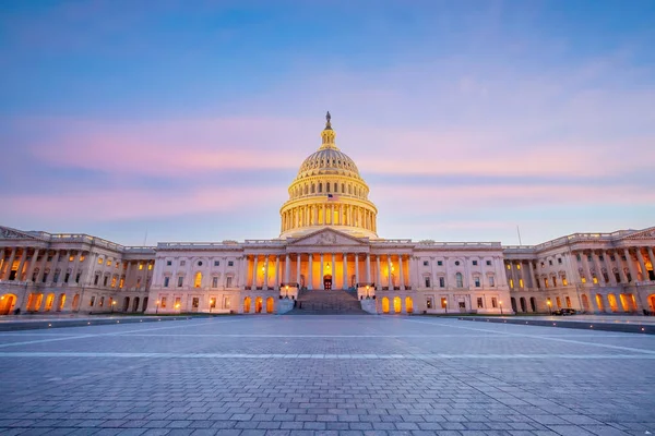 Капитолий Сша Вашингтоне Округ Колумбия Американская Достопримечательность Закате — стоковое фото