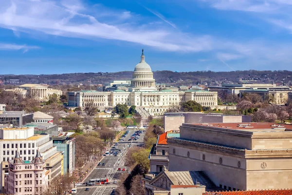 ワシントンDcにあるアメリカ合衆国議会議事堂ビル アメリカのランドマーク — ストック写真