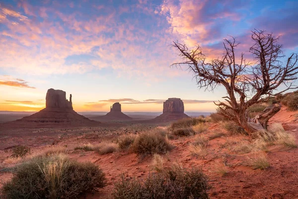 Landscape Monument Valley Arizona Usa Sunrise — Stock Photo, Image