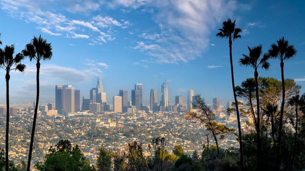 ロサンゼルスのダウンタウンのスカイラインの街並み アメリカ — ストック写真