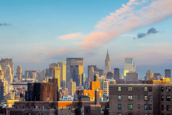 New York City Skyline Stadsgezicht Van Manhattan Verenigde Staten — Stockfoto