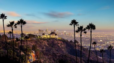 Los Angeles şehir merkezi gökyüzü, Los Angeles şehri, Birleşik Devletler