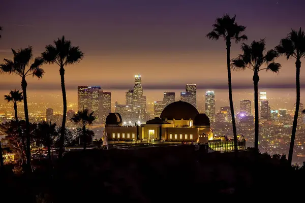 Downtown Los Angeles City Skyline Cidade Estados Unidos América — Fotografia de Stock