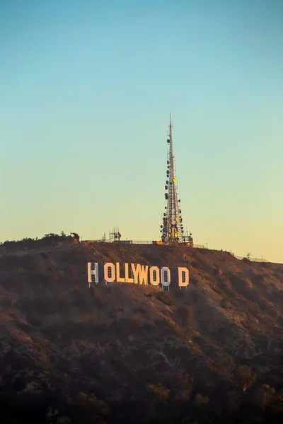 Los Angeles Oktober 2014 Hollywoodskylten Los Angeles Den Skapades Ursprungligen — Stockfoto