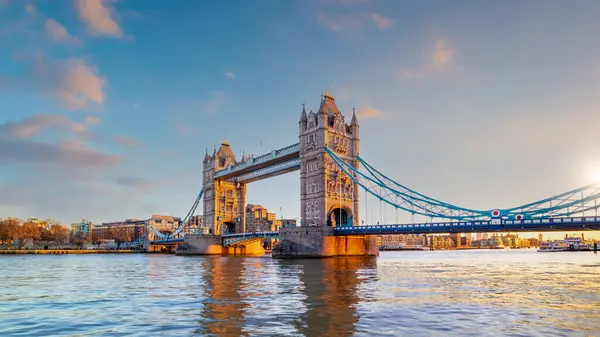 Лондонський Міський Пейзаж Тауерським Мостом Міський Пейзаж Великобританії Англія — стокове фото