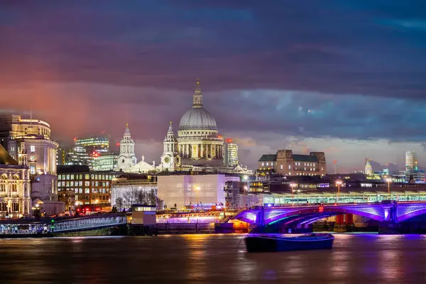Die Skyline Von London Mit Der Kathedrale Pauls Großbritannien — Stockfoto