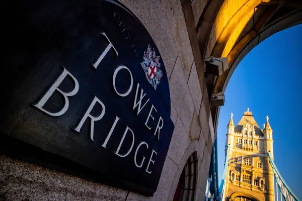 Londra Şehri Tower Bridge Ile Ufuk Çizgisi Ngiltere Şehir Manzarası — Stok fotoğraf