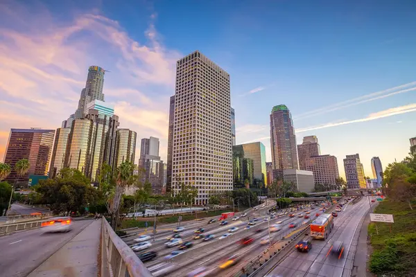 Downtown Los Angeles City Skyline Paisaje Urbano Estados Unidos Imágenes De Stock Sin Royalties Gratis