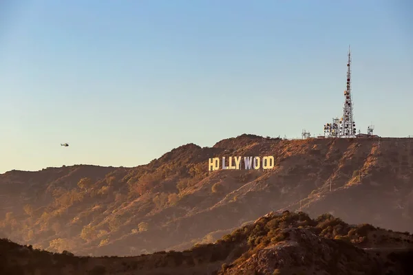 Лос Анджелес Калифорния Октября 2014 Года Голливудская Вывеска Лос Анджелесе Стоковое Изображение
