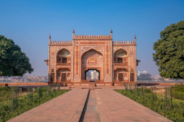 Agra Hindistan 'daki Itimad-ud-Daulah veya Baby Taj