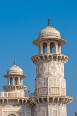 Agra Hindistan 'daki Itimad-ud-Daulah veya Baby Taj' ın detayları.