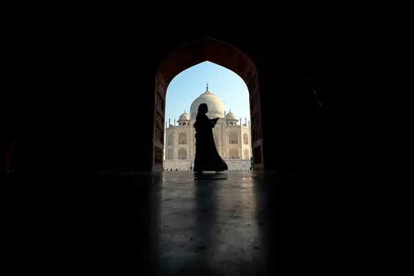 Taj Mahal Les Sept Merveilles Monde Agra Inde — Photo