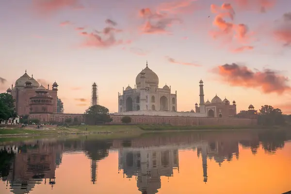 Taj Mahal Seven Wonders World Agra India — Stock Photo, Image