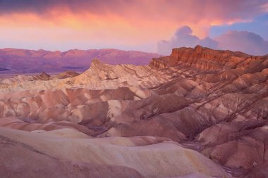 Landscape of Death Valley National Park in California, USA at Zabriskie Poin clipart