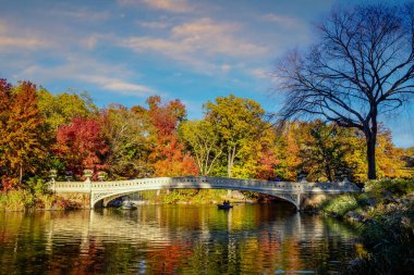 Central Park sonbaharda Manhattan şehir merkezinde New York City ABD