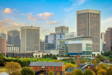 Richmond şehir merkezi silueti, Virginia şehri, ABD