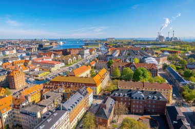 Kopenhag şehir merkezi ufuk çizgisi, Danimarka şehir manzarası