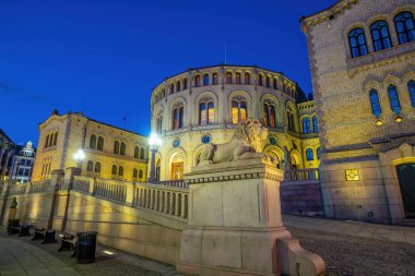 Oslo, Avrupa 'daki Norveç parlamentosunun gece görüşü