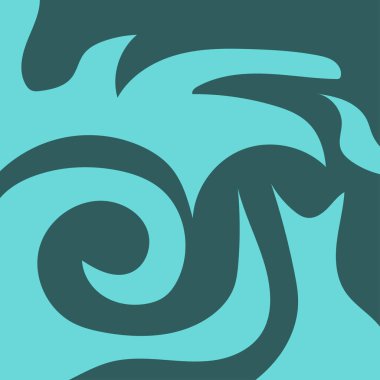 Mavi Deniz renk paleti ile soyut geometrik arkaplan