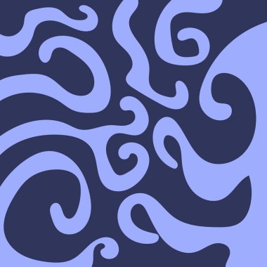 Mavi Deniz renk paleti ile soyut geometrik arkaplan