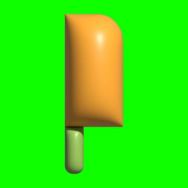 3 Boyutlu Mutfak Yeşil Ekran Arkaplanı olan Elementleri Ayarla