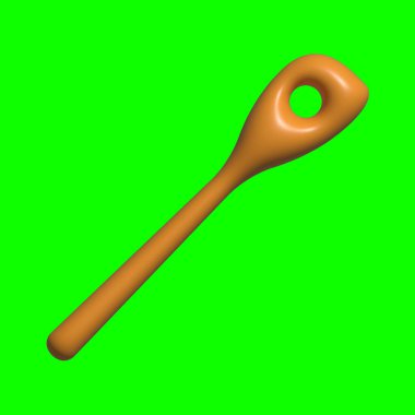 3 Boyutlu Mutfak Yeşil Ekran Arkaplanı olan Elementleri Ayarla