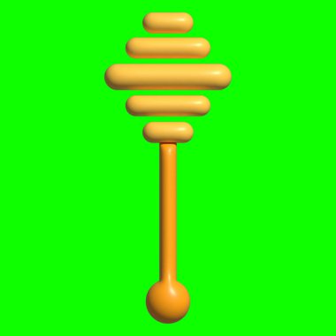 3 Boyutlu Mutfak Yeşil Ekran Arkaplanı olan Elementleri Ayarla