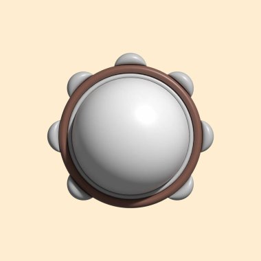 Işık Arkaplan ile 3B Müzik Aracı Varlıkları