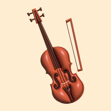 Işık Arkaplan ile 3B Müzik Aracı Varlıkları