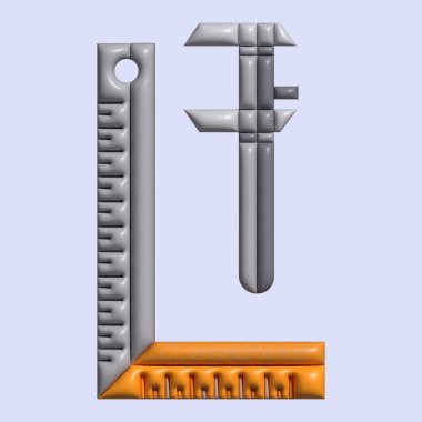 Işık Arkaplan ile 3B İnşaat Aracı Varlığı