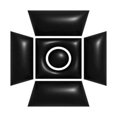 Beyaz arkaplan ile 3B Fotoğraf Günü Varlığı