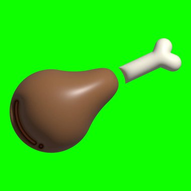 Yeşil ekran arkaplanlı Peynir Günü 3D