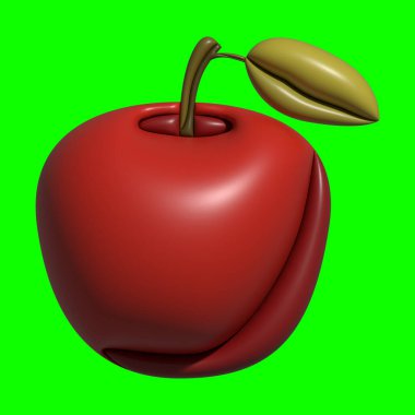 Yeşil ekran arkaplanlı Peynir Günü 3D