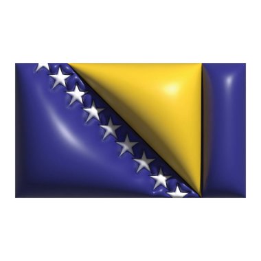 3B Dünya Bayrağı element tasarımı